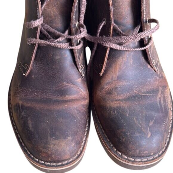 Clarks Bushacre 2 Dark Brown Ankle Chukka Desert Boots Shoes men’s size 10M main image 6